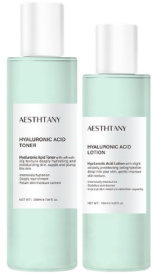 Hydrating Moisturizing Hyaluronic Acid Toner and Lotion Skin Care Set