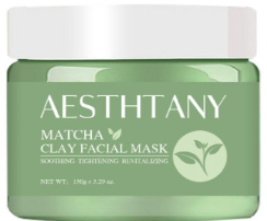 Soothing Tightening Revitalizing Matcha Clay Facial Mask